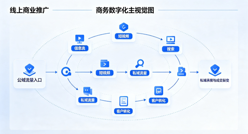 绩溪县线上商业推广怎么做？全域流量闭环搭建与低成本转化实战指南